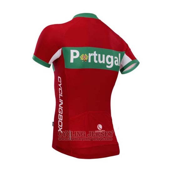 2014 Cycling Jersey Fox Cyclingbox Red and Green Short Sleeve and Bib Short