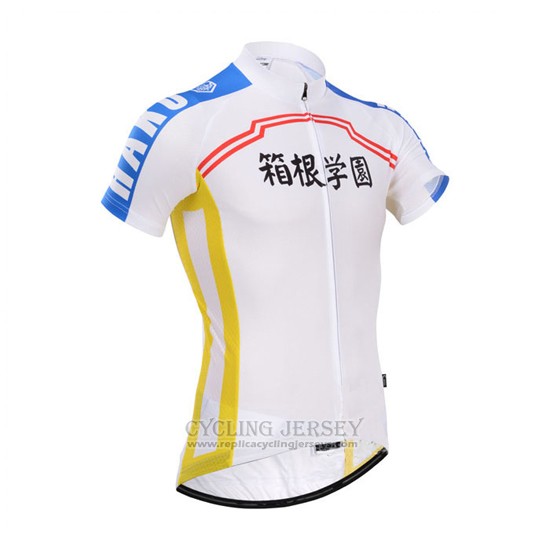 2014 Cycling Jersey Fox Cyclingbox White and Blue Short Sleeve and Bib Short