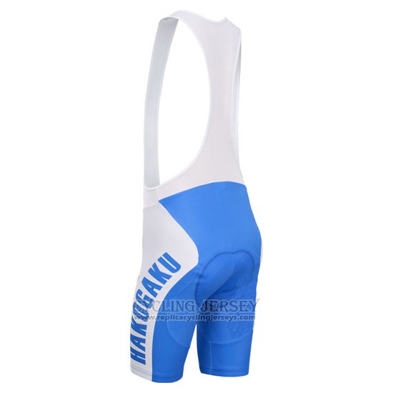 2014 Cycling Jersey Fox Cyclingbox White and Blue Short Sleeve and Bib Short