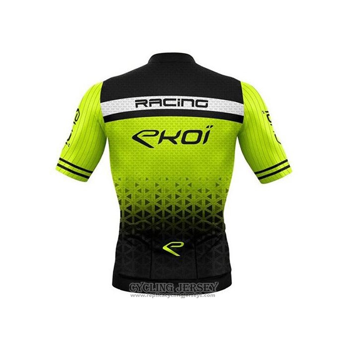 2020 Cycling Jersey EKOI Black Green Short Sleeve And Bib Short