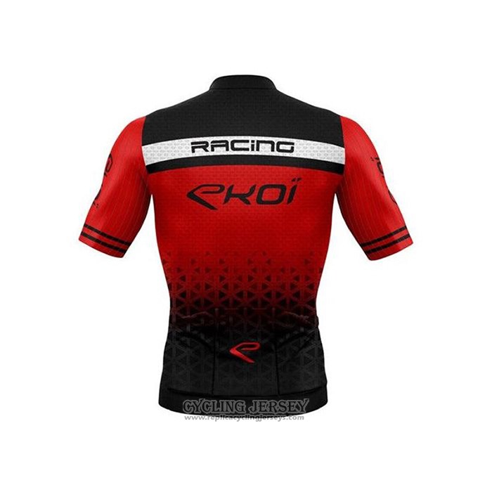 2020 Cycling Jersey EKOI Black Red Short Sleeve And Bib Short
