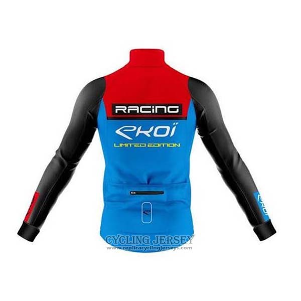 2020 Cycling Jersey EKOI Red Blue Black Long Sleeve And Bib Tight