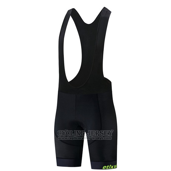 2019 Cycling Jersey Etixxl Black Gray Green Short Sleeve and Bib Short