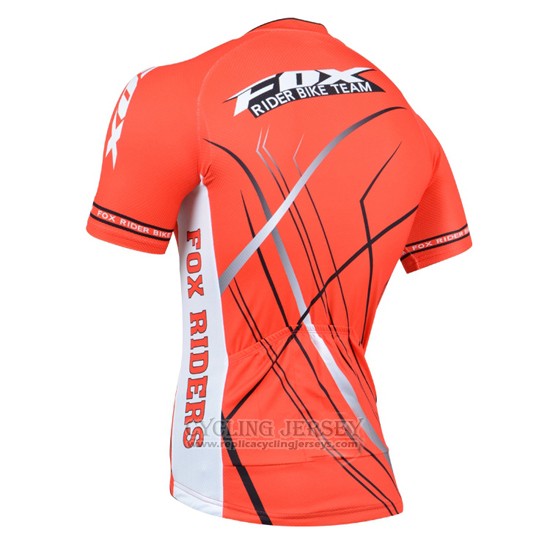 2014 Cycling Jersey Fox Orange Short Sleeve and Bib Short