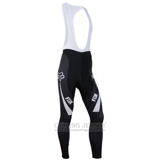 2014 Cycling Jersey Fox Sky Blue Long Sleeve and Bib Tight