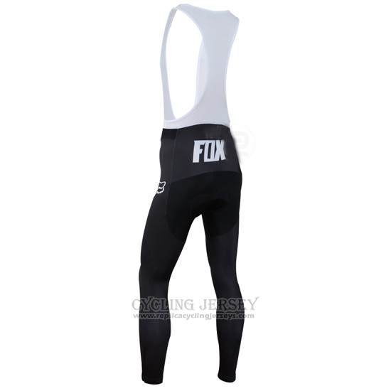 2014 Cycling Jersey Fox Sky Blue Long Sleeve and Bib Tight