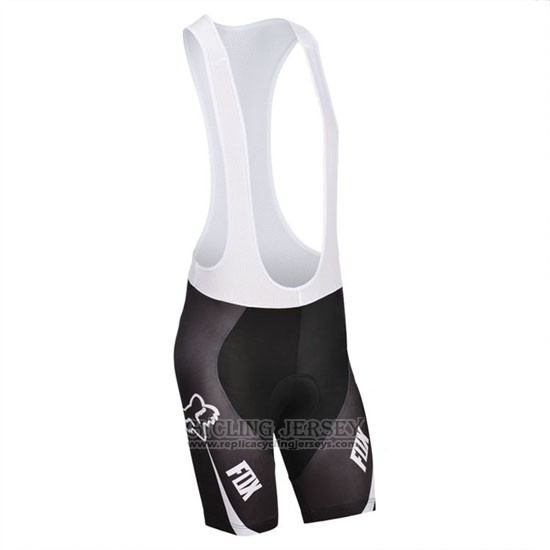 2014 Cycling Jersey Fox Sky Blue and Black Short Sleeve and Bib Short