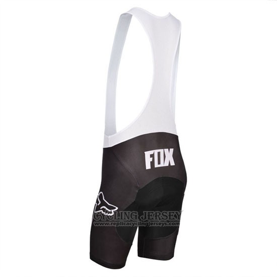 2014 Cycling Jersey Fox Sky Blue and Black Short Sleeve and Bib Short