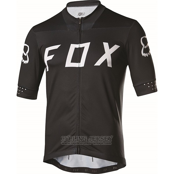 2017 Cycling Jersey Fox Ascent Comp Black Short Sleeve and Bib Short