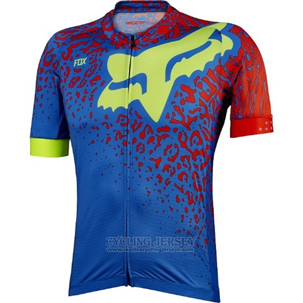2017 Cycling Jersey Fox Ascent Comp Blue Short Sleeve and Bib Short