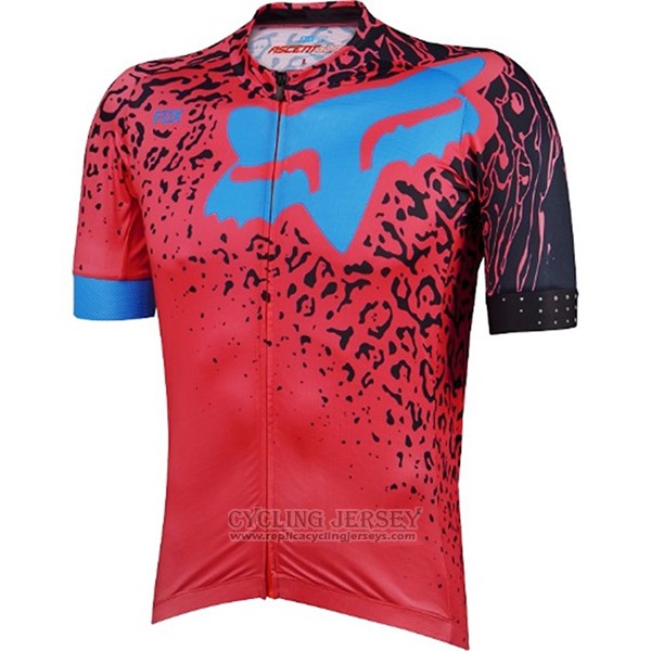 2017 Cycling Jersey Fox Ascent Comp Red Short Sleeve and Bib Short