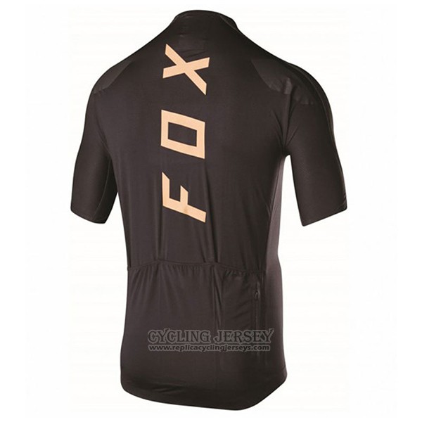 2017 Cycling Jersey Fox Black Short Sleeve and Bib Short