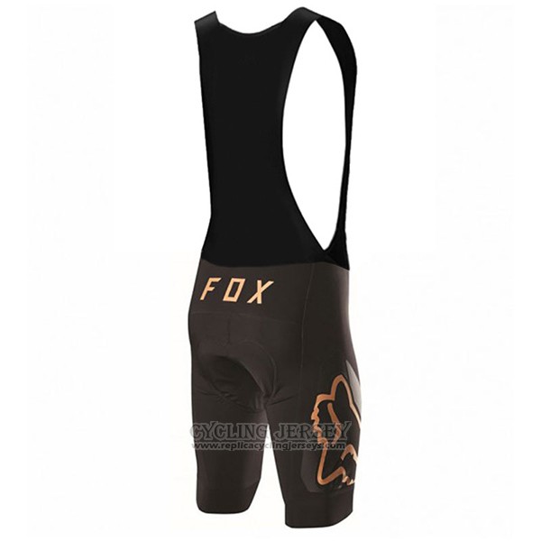2017 Cycling Jersey Fox Black Short Sleeve and Bib Short