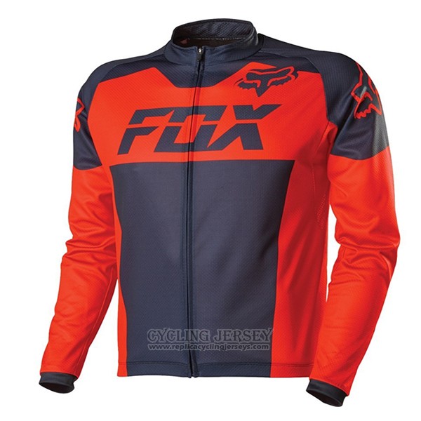 2017 Cycling Jersey Fox Black and Red Short Sleeve and Bib Short
