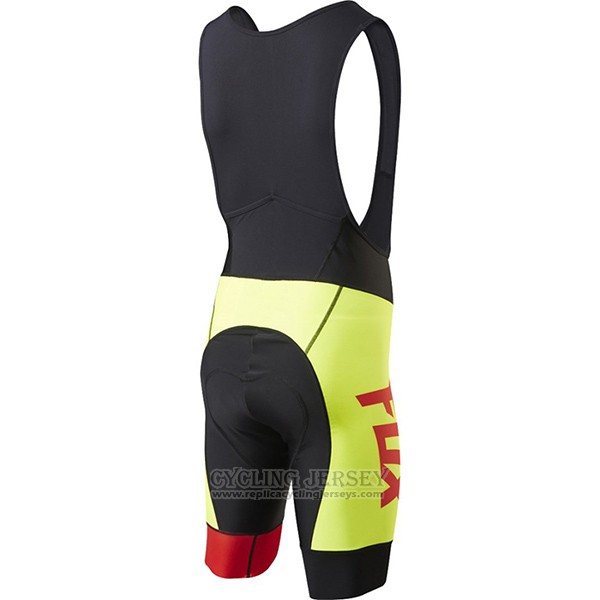 2017 Cycling Jersey Fox Le Savant Yellow Short Sleeve and Bib Short