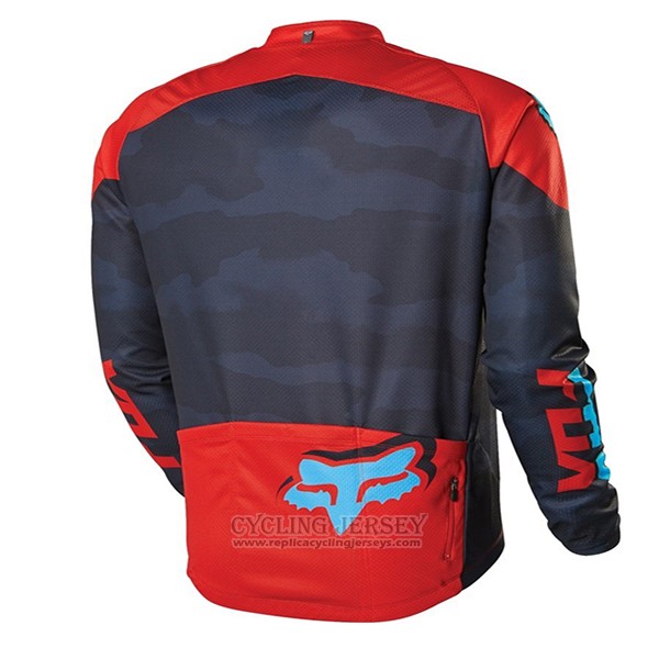 2017 Cycling Jersey Fox Red and Black Short Sleeve and Bib Short