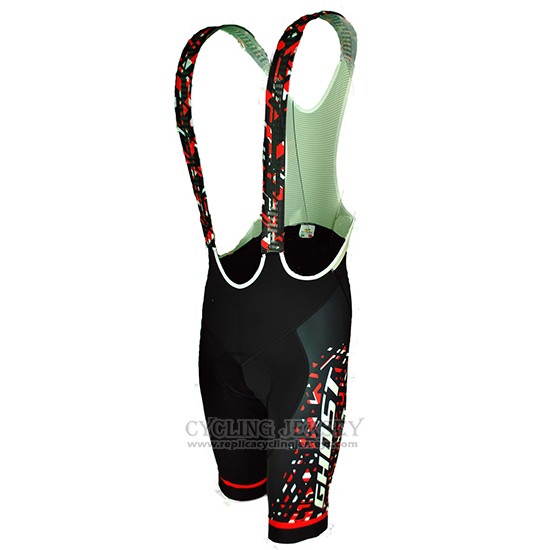 2018 Cycling Jersey Ghost Red Black Short Sleeve and Bib Short