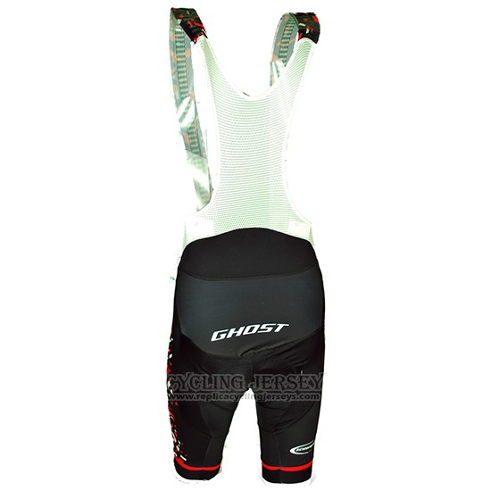 2018 Cycling Jersey Ghost Red Black Short Sleeve and Bib Short