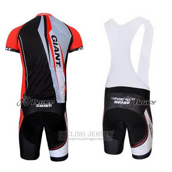 2011 Cycling Jersey Giant Red and Black Short Sleeve and Bib Short