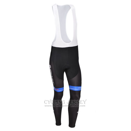 2013 Cycling Jersey Giant Black and Blue Long Sleeve and Bib Tight