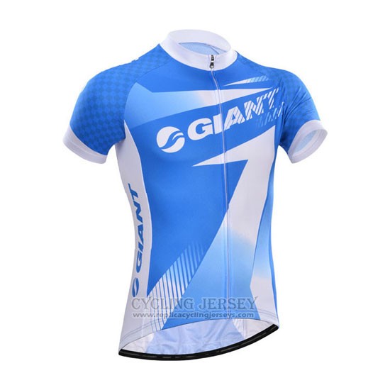 2014 Cycling Jersey Giant Sky Blue Short Sleeve and Bib Short