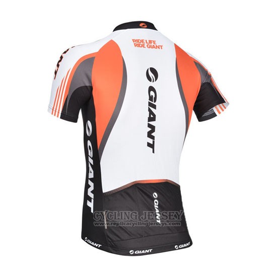 2014 Cycling Jersey Giant White and Black Short Sleeve and Bib Short