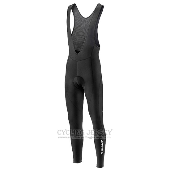 2016 Cycling Jersey Giant Black and Blue Long Sleeve and Bib Tight