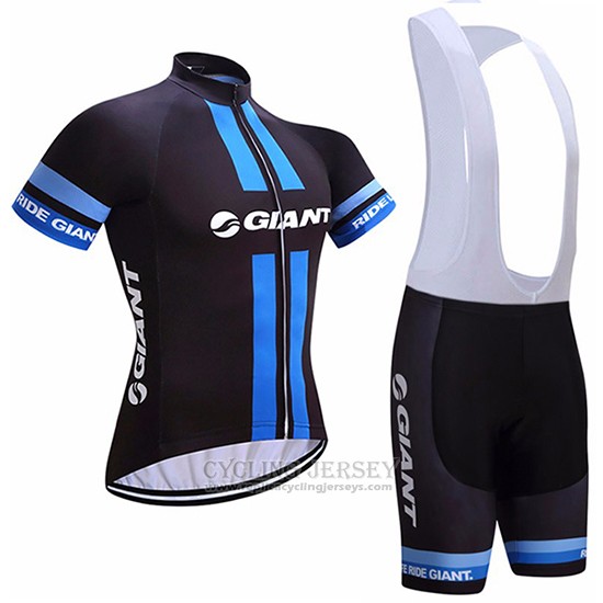 2017 Cycling Jersey Giant Black Short Sleeve and Bib Short