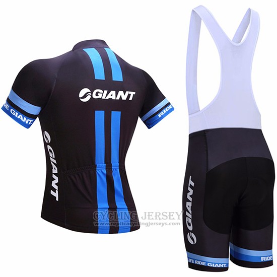 2017 Cycling Jersey Giant Black Short Sleeve and Bib Short