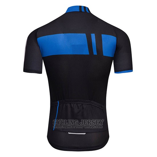 2018 Cycling Jersey Giant Black and Blue Short Sleeve and Bib Short