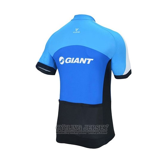 2018 Cycling Jersey Giant Club Sport Blue and Black Short Sleeve and Bib Short