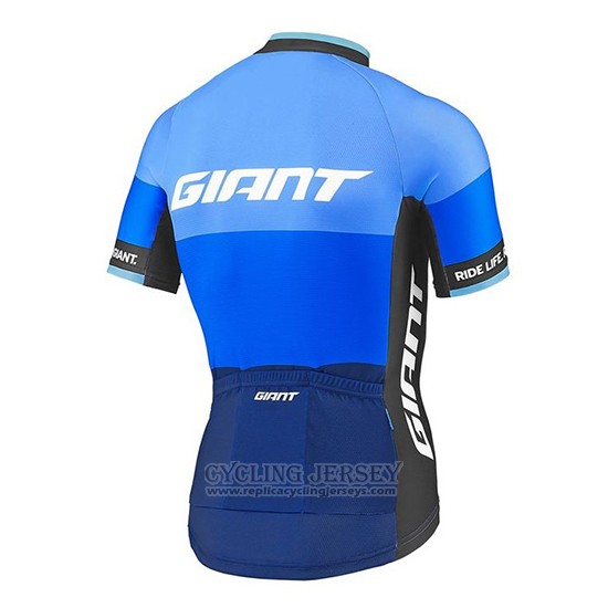 2018 Cycling Jersey Giant Elevate Blue Short Sleeve and Bib Short