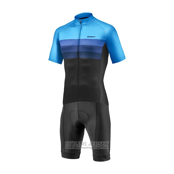 2021 Cycling Jersey Giant Black Blue Short Sleeve And Bib Short(1)