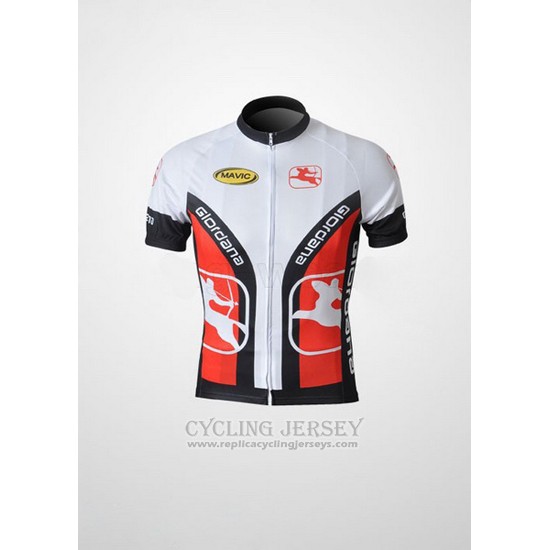 2010 Cycling Jersey Giordana White and Black Short Sleeve and Bib Short