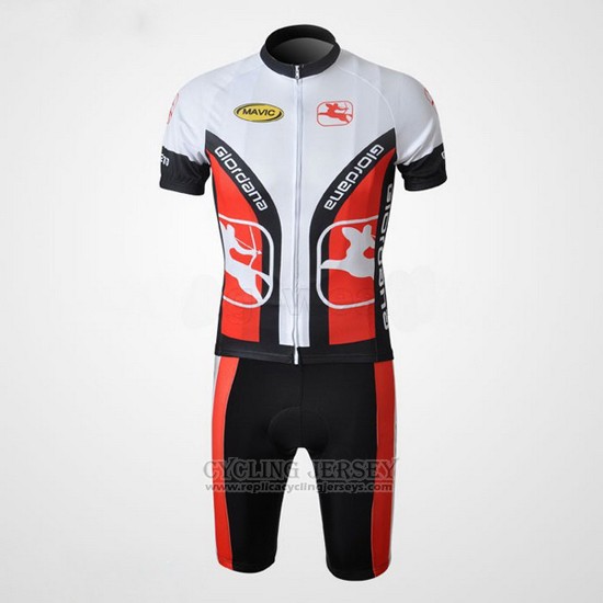2010 Cycling Jersey Giordana White and Black Short Sleeve and Bib Short