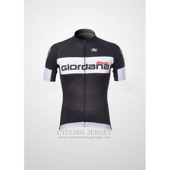 2011 Cycling Jersey Giordana Black Short Sleeve and Bib Short