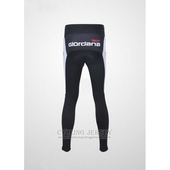 2011 Cycling Jersey Giordana Red and Black Long Sleeve and Bib Tight
