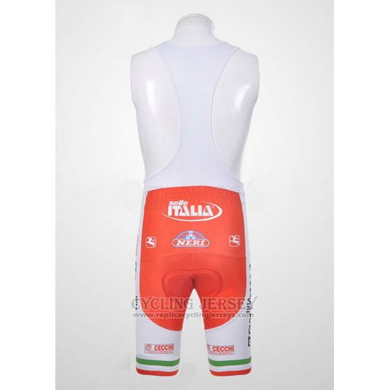 2011 Cycling Jersey Giordana Red and Green Short Sleeve and Bib Short