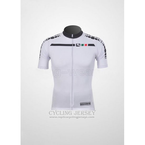 2011 Cycling Jersey Giordana White Short Sleeve and Bib Short