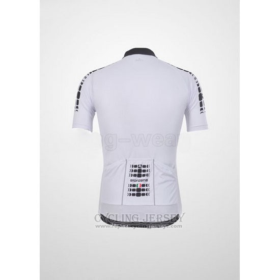 2011 Cycling Jersey Giordana White Short Sleeve and Bib Short