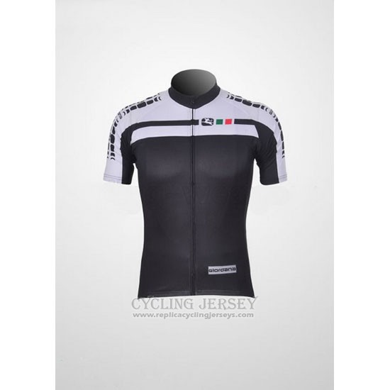 2011 Cycling Jersey Giordana White and Black Short Sleeve and Bib Short