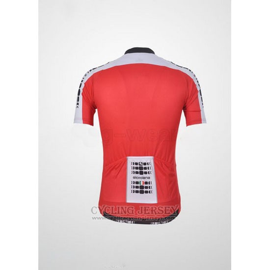 2011 Cycling Jersey Giordana White and Red Short Sleeve and Bib Short