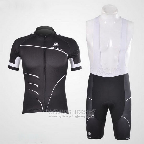 2012 Cycling Jersey Giordana Black Short Sleeve and Bib Short