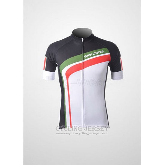 2012 Cycling Jersey Giordana Green and Black Short Sleeve and Bib Short