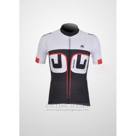 2012 Cycling Jersey Giordana White and Black Short Sleeve and Bib Short