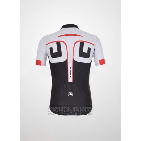 2012 Cycling Jersey Giordana White and Black Short Sleeve and Bib Short