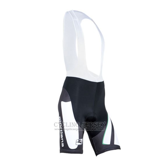 2014 Cycling Jersey Giordana Black and White Short Sleeve and Bib Short
