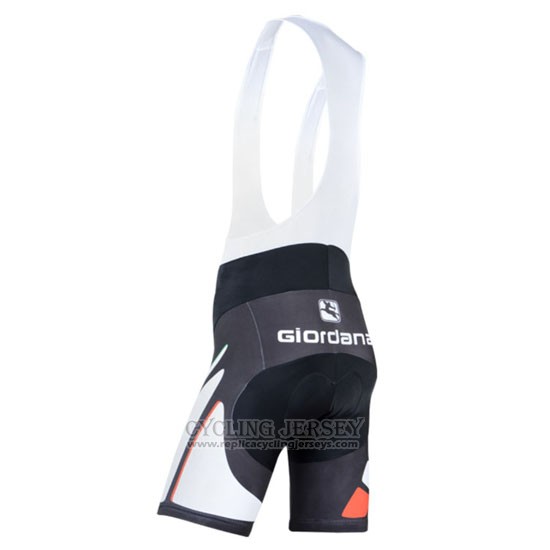 2014 Cycling Jersey Giordana Black and White Short Sleeve and Bib Short