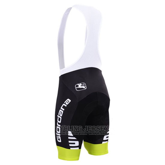 2015 Cycling Jersey Giordana Black and White Short Sleeve and Bib Short