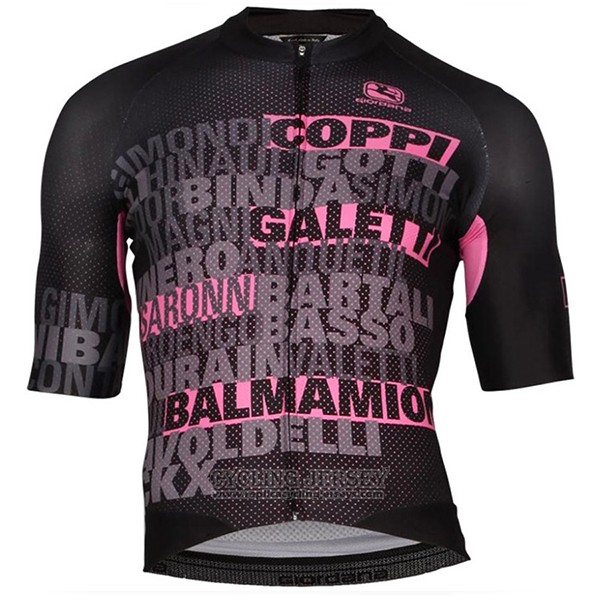 2017 Cycling Jersey Giordana Black Short Sleeve and Bib Short